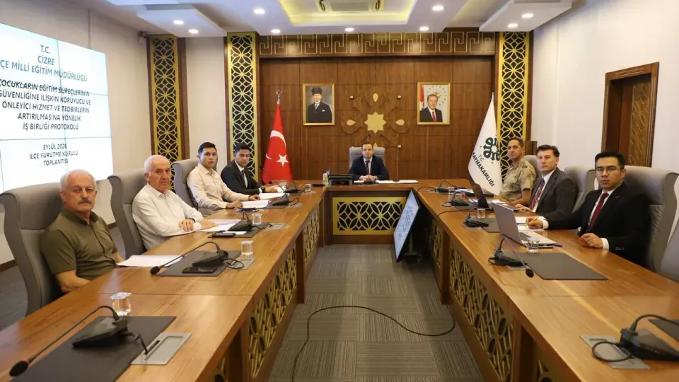 Cizre'de Yeni Eğitim Yılı Öncesi Okul Güvenliği Koordinasyon Toplantısı Yapıldı görseli