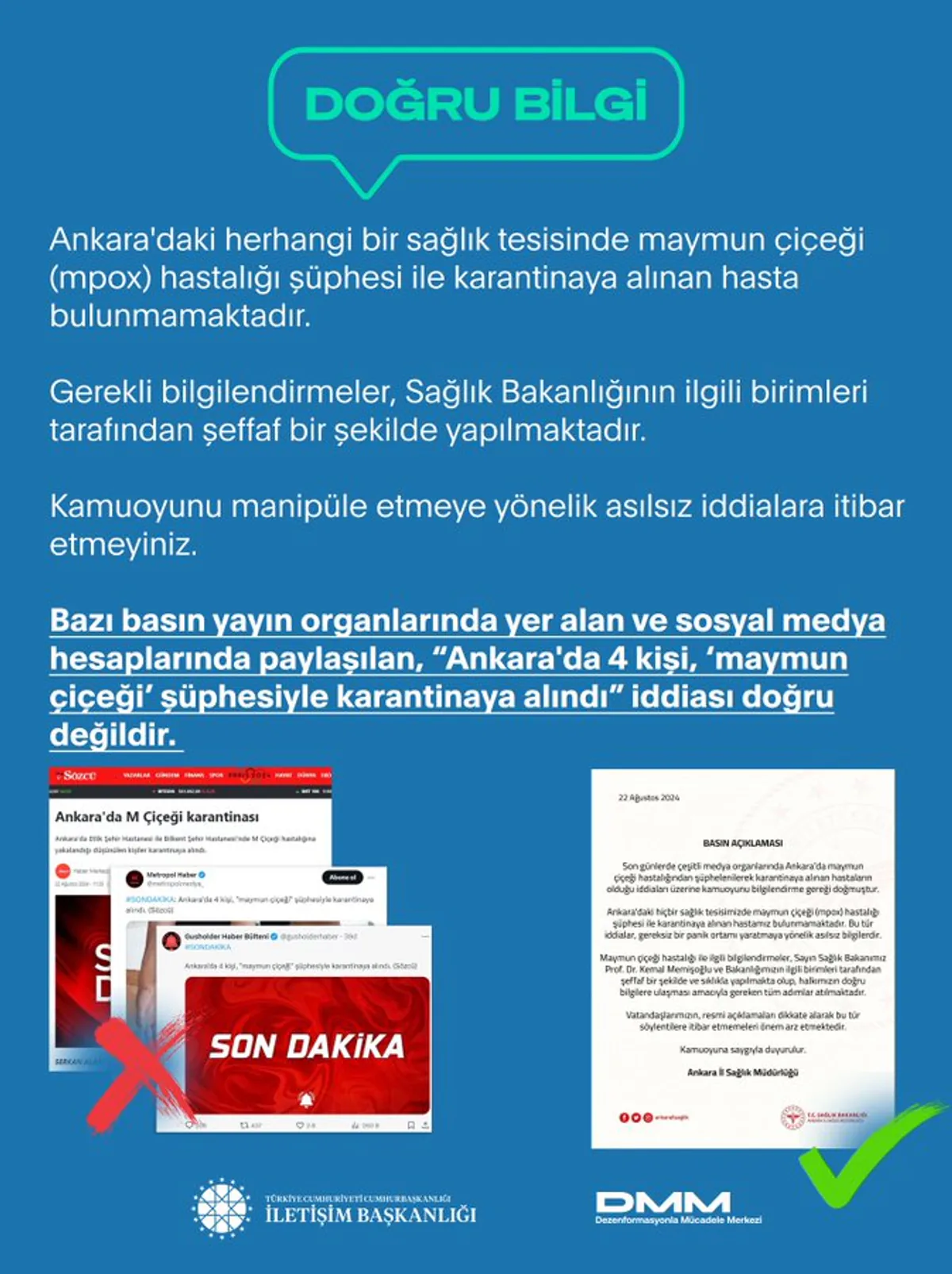 İddiaların Ardından Maymun Çiçeği Hastalığı Açıklaması İddiaların Ardından Maymun Çiçeği Hastalığı Açıklaması