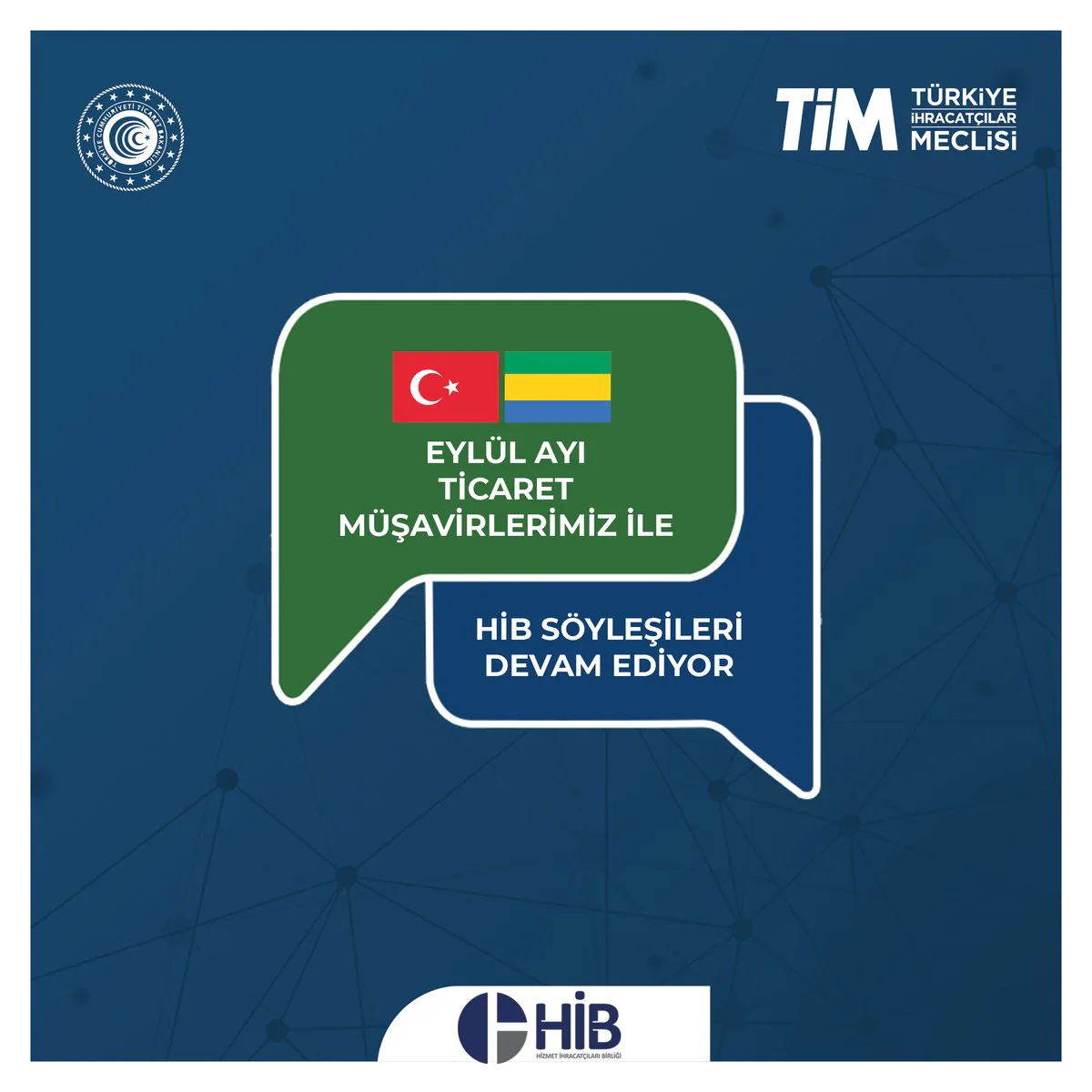 HİB tarafından düzenlenen "Ticaret Müşavirlerimiz ile HİB Söyleşileri" webinar programıyla hizmet ihracatçıları yurt dışı pazarlara açılıyor HİB tarafından düzenlenen "Ticaret Müşavirlerimiz ile HİB Söyleşileri" webinar programıyla hizmet ihracatçıları yurt dışı pazarlara açılıyor