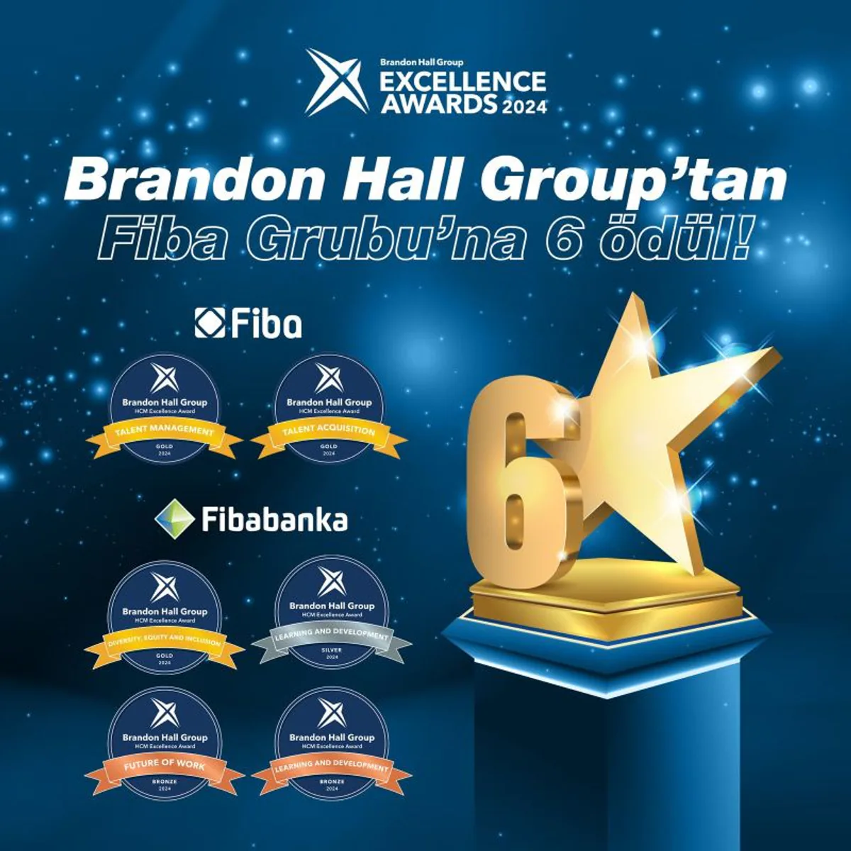 Fiba Group Brandon Hall Group Mükemmellik Ödülleri'nde Başarı Elde Etti Fiba Group Brandon Hall Group Mükemmellik Ödülleri'nde Başarı Elde Etti