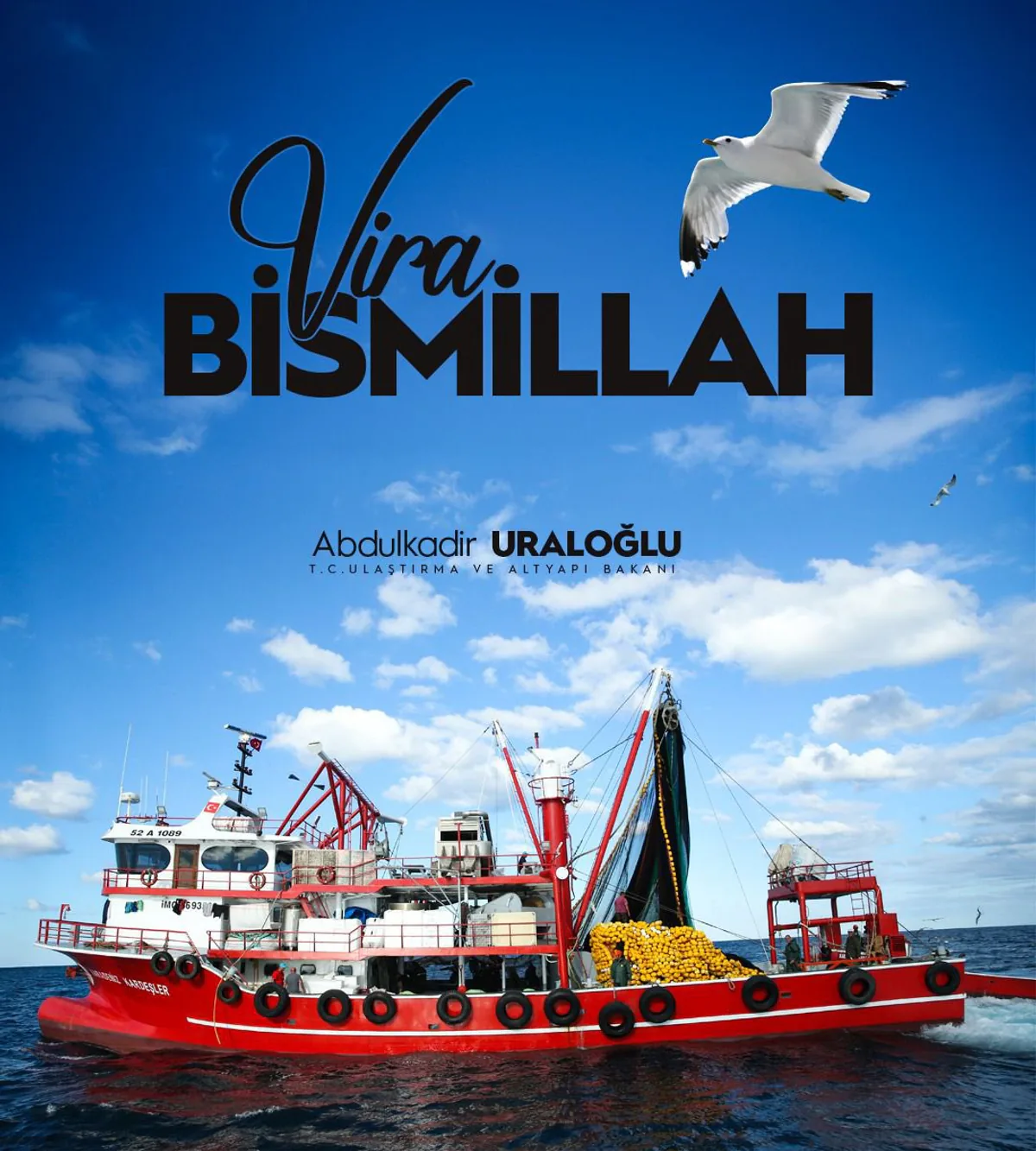 Ulaştırma ve Altyapı Bakanı Abdulkadir Uraloğlu, Balıkçılara Hayırlı Av Sezonu Diledi Ulaştırma ve Altyapı Bakanı Abdulkadir Uraloğlu, Balıkçılara Hayırlı Av Sezonu Diledi
