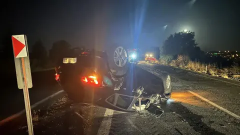 Muratlı'da Korkutan Kaza: Römorka Çarpan Otomobil Takla Attı