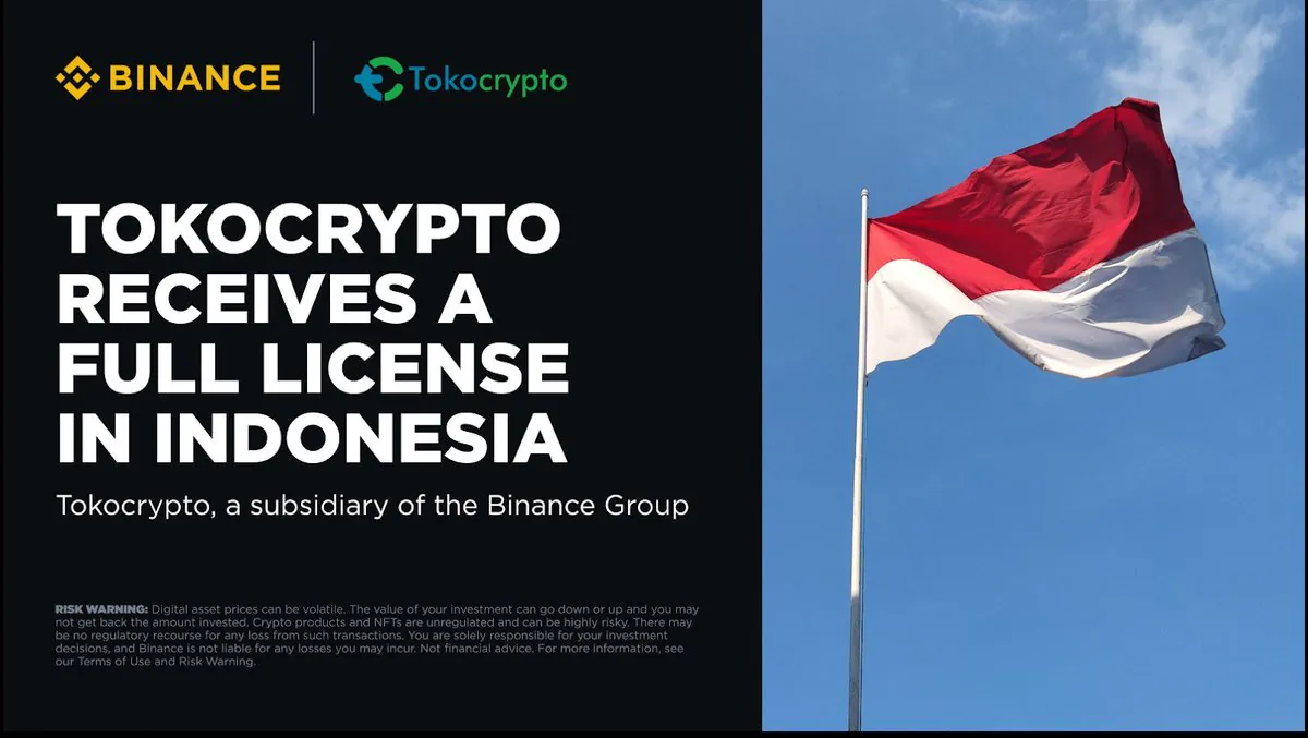 Tokocrypto, Endonezya'da Fiziksel Kripto Varlık Tüccarı Lisansı Alarak Düzenleyici Uyumu Gösteriyor Tokocrypto, Endonezya'da Fiziksel Kripto Varlık Tüccarı Lisansı Alarak Düzenleyici Uyumu Gösteriyor