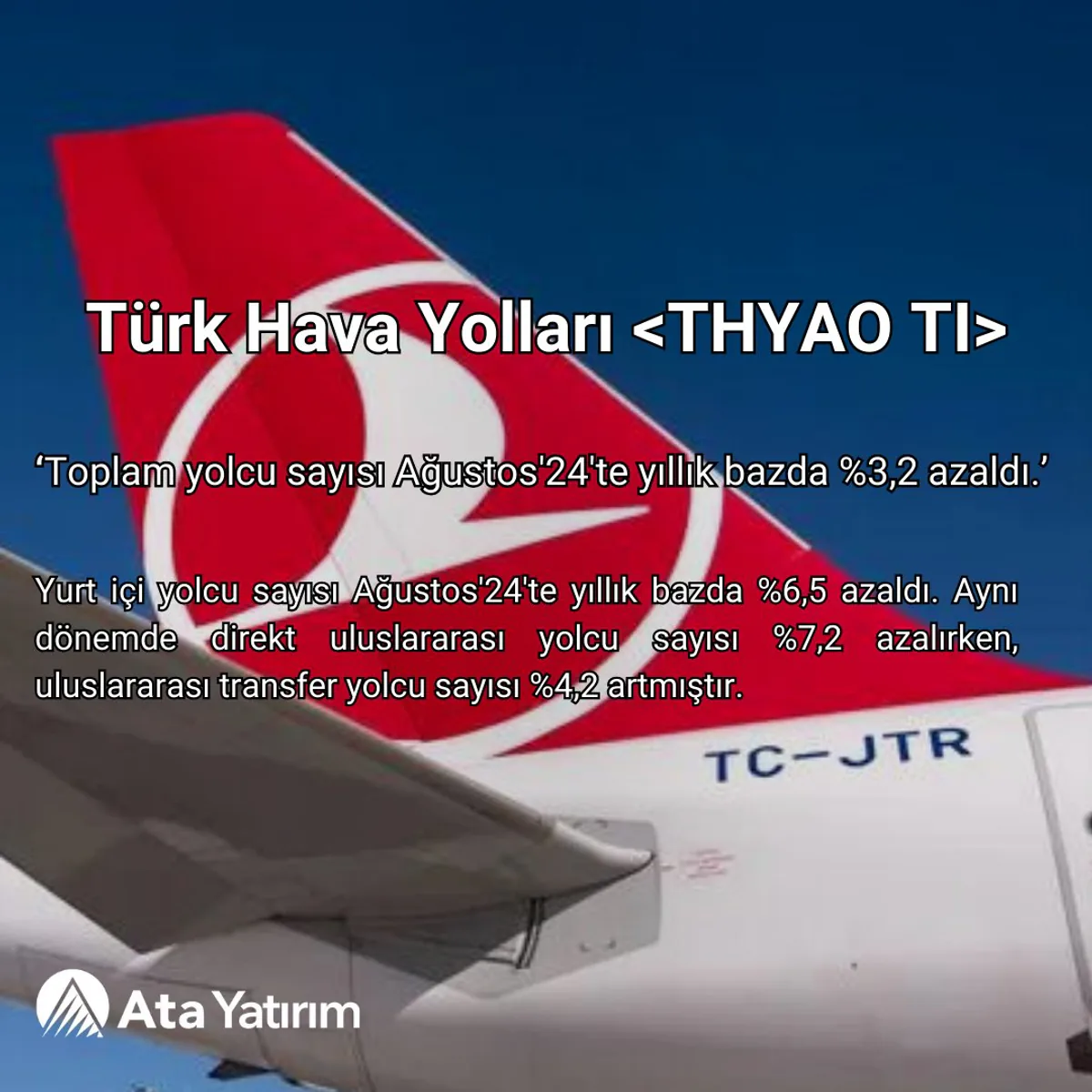 Türk Hava Yolları, Uluslararası Yolcu Trafiğinde Azalış Yaşıyor Türk Hava Yolları, Uluslararası Yolcu Trafiğinde Azalış Yaşıyor