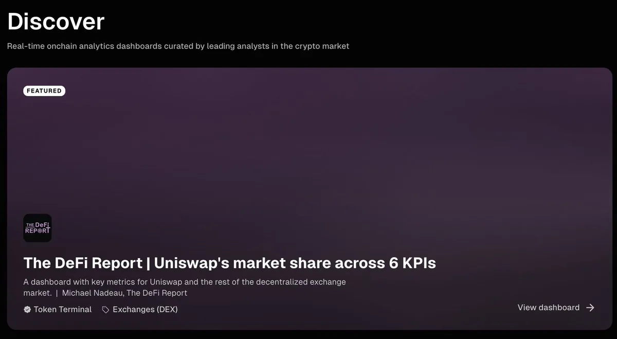 Token Terminal, Uniswap'ın Piyasa Payını Analiz Ediyor Token Terminal, Uniswap'ın Piyasa Payını Analiz Ediyor