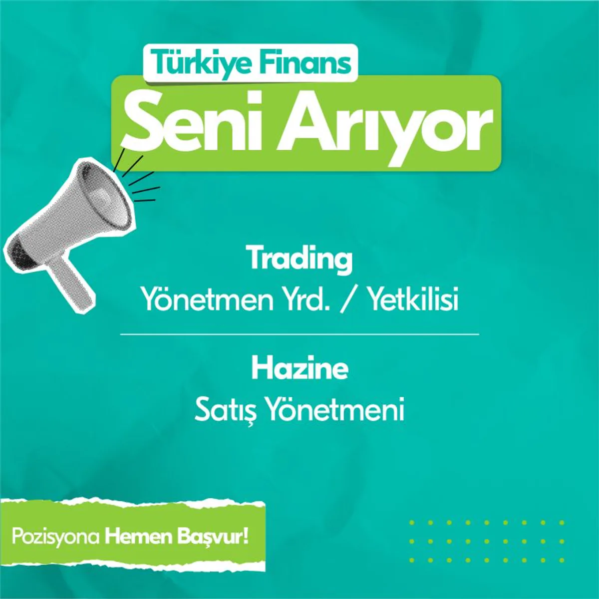 Türkiye Finans Katılım Bankası, Kariyer Fırsatı Sunuyor Türkiye Finans Katılım Bankası, Kariyer Fırsatı Sunuyor