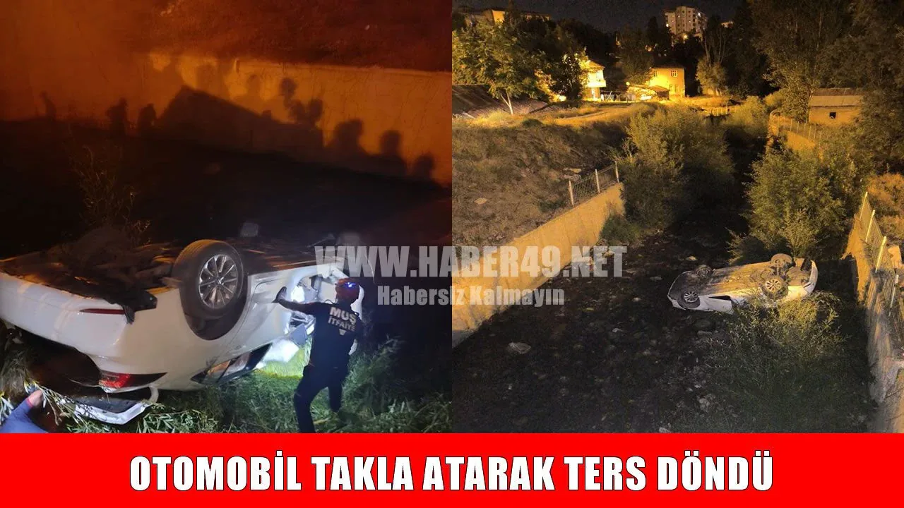 Muş'ta otomobil dereye devrildi: 3 kişi yaralandı Muş'ta otomobil dereye devrildi: 3 kişi yaralandı
