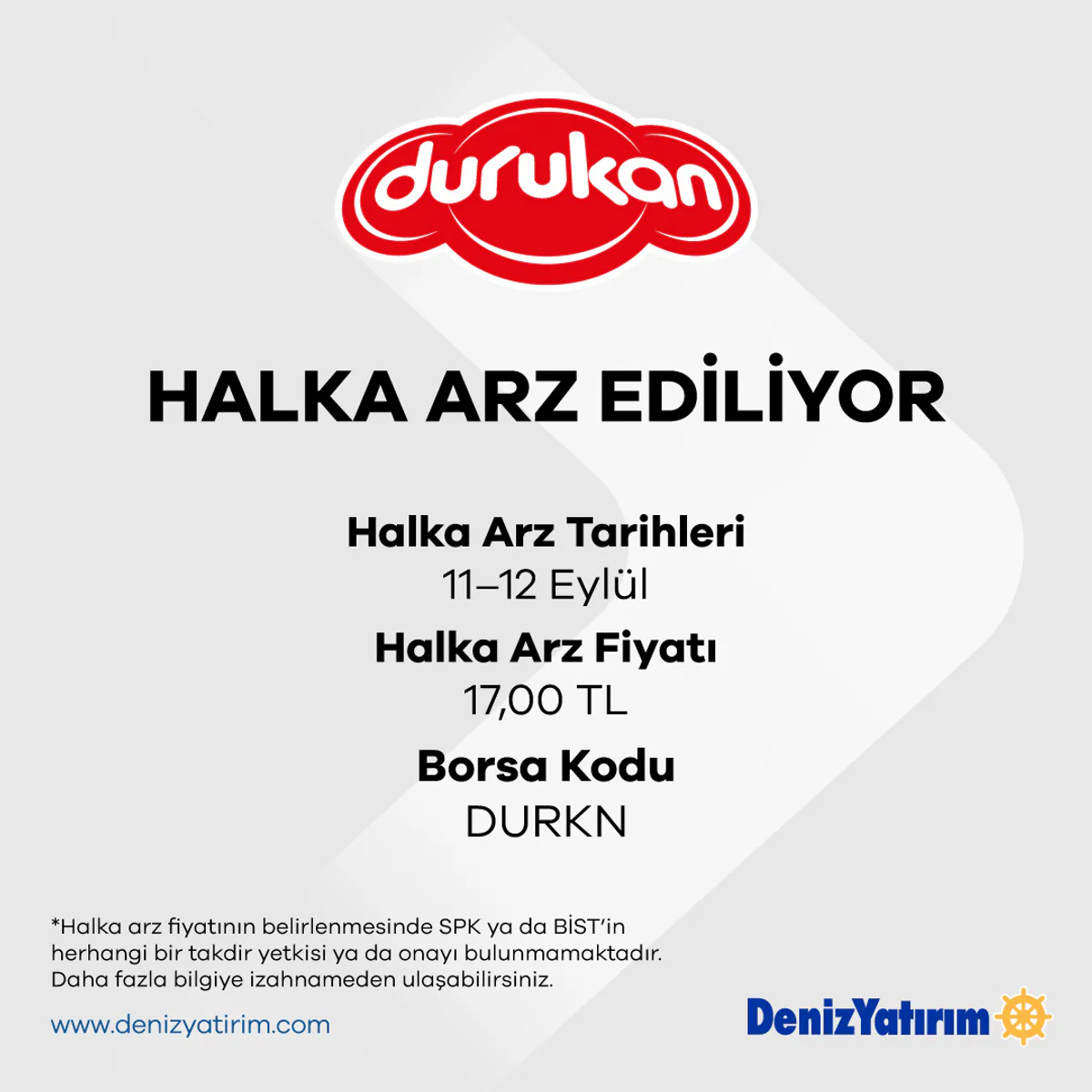 Durukan Şekerleme borsaya halka arz için adım attı Durukan Şekerleme borsaya halka arz için adım attı