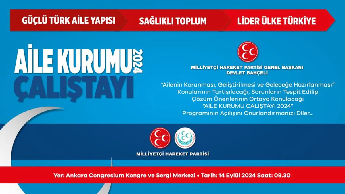 Milliyetçi Hareket Partisi'nin Aile Kurumu Çalıştayı 2024 Milliyetçi Hareket Partisi'nin Aile Kurumu Çalıştayı 2024