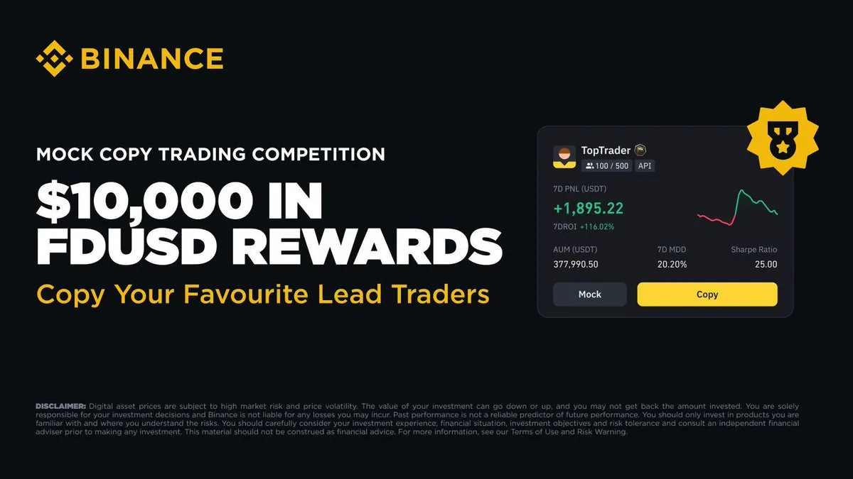 Binance'den Yeni Hizmet: Mock Spot Copy Trading Binance'den Yeni Hizmet: Mock Spot Copy Trading