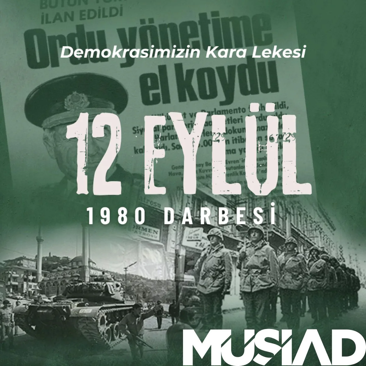 "12 Eylül Darbesi'nden 44 Yıl Sonra: Türkiye'nin Demokrasi Tarihinde Derin İzler" "12 Eylül Darbesi'nden 44 Yıl Sonra: Türkiye'nin Demokrasi Tarihinde Derin İzler"