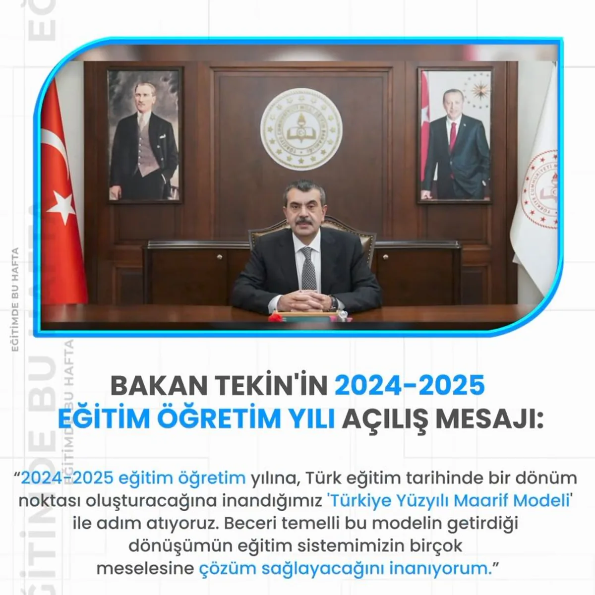 2024-2025 Eğitim Öğretim Yılı Açılışı ve Eğitim Gündemi 2024-2025 Eğitim Öğretim Yılı Açılışı ve Eğitim Gündemi