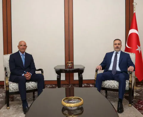 Bakan Hakan Fidan ve ABD Büyükelçisi Tom Barrack Ankara'da Bir Araya Geldi