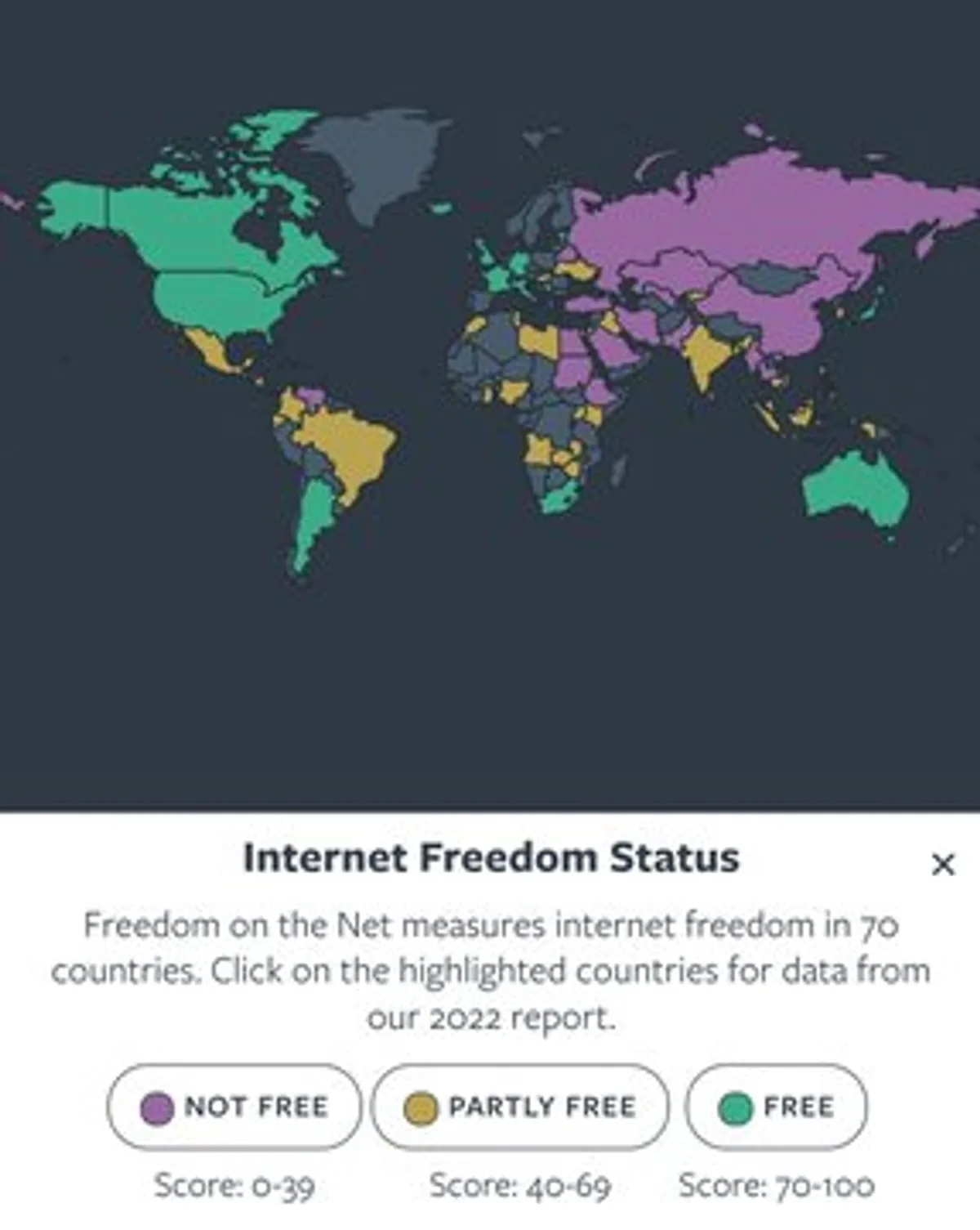 Internet Özgürlüğü Durumu Raporuna Göre Ülkeler Belirlendi Internet Özgürlüğü Durumu Raporuna Göre Ülkeler Belirlendi