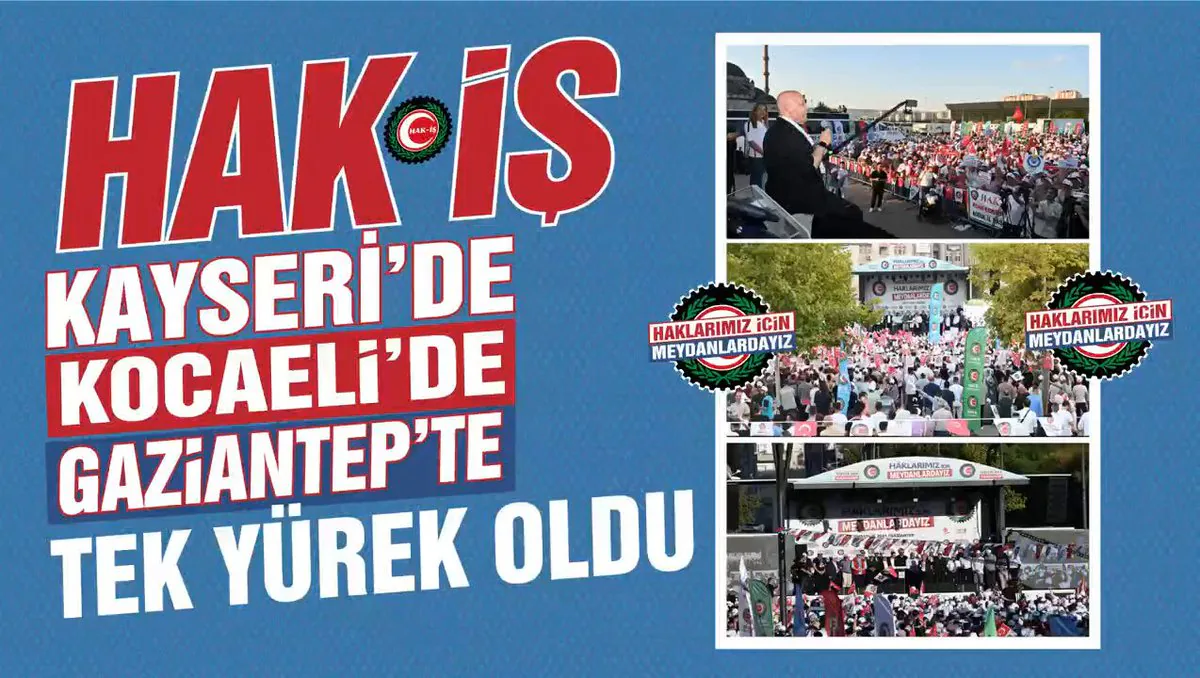 Emeğin Sesi: Hak İşçi Sendikaları, Türkiye'de Meydanlarda Buluştu Emeğin Sesi: Hak İşçi Sendikaları, Türkiye'de Meydanlarda Buluştu