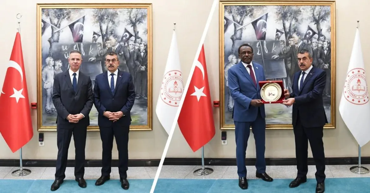 Millî Eğitim Bakanı Yusuf Tekin, Filistin ve Sudan Büyükelçilerini Kabul Etti Millî Eğitim Bakanı Yusuf Tekin, Filistin ve Sudan Büyükelçilerini Kabul Etti