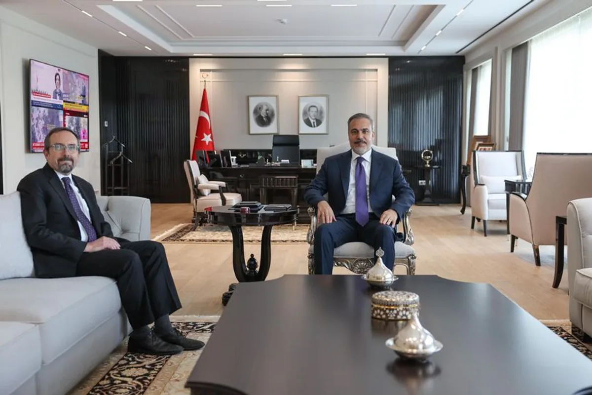 Dışişleri Bakanı Hakan Fidan, ABD Dışişleri Bakanlığı Müsteşar Vekili John Bass İle Görüştü Dışişleri Bakanı Hakan Fidan, ABD Dışişleri Bakanlığı Müsteşar Vekili John Bass İle Görüştü