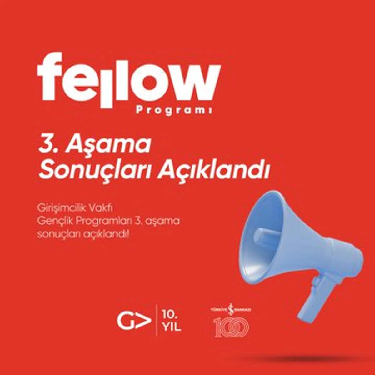 Girişimcilik Vakfı, Gençlik Programları 3. Aşama Sonuçlarını Duyurdu Girişimcilik Vakfı, Gençlik Programları 3. Aşama Sonuçlarını Duyurdu