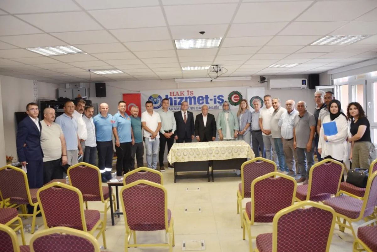 Genel Başkan Mahmut Arslan Karaman Hizmet-İş Sendikası Şubesinde İstişare Toplantısı Düzenledi Genel Başkan Mahmut Arslan Karaman Hizmet-İş Sendikası Şubesinde İstişare Toplantısı Düzenledi