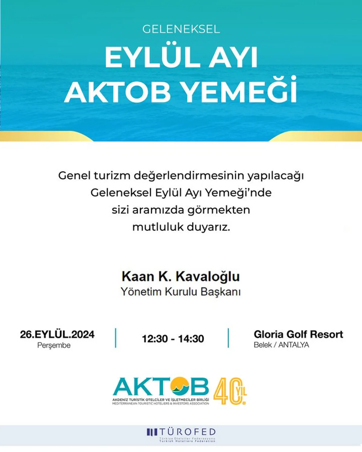 Geleneksel Öğle Yemeği: Turizm Sektöründeki Güncel Gelişmeler Değerlendirilecek Geleneksel Öğle Yemeği: Turizm Sektöründeki Güncel Gelişmeler Değerlendirilecek