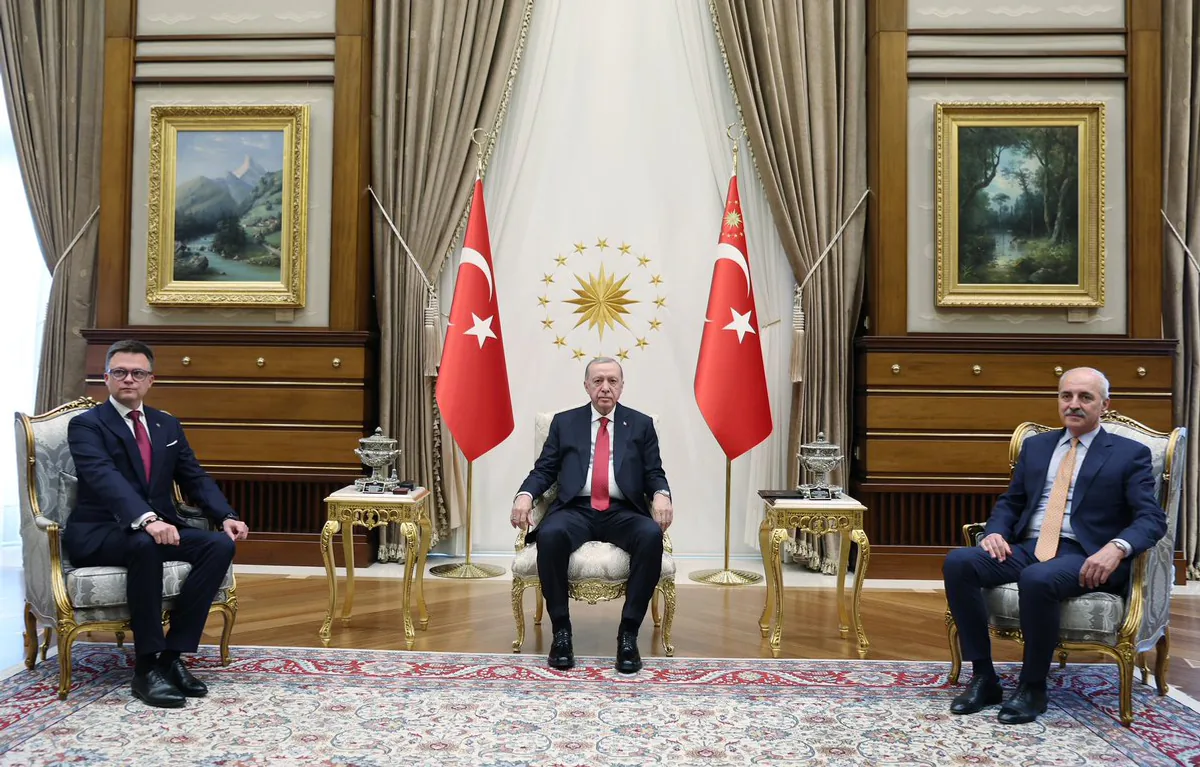 TBMM Başkanı Numan Kurtulmuş, Cumhurbaşkanı Erdoğan'ın Polonya Meclis Başkanı ile Görüştü TBMM Başkanı Numan Kurtulmuş, Cumhurbaşkanı Erdoğan'ın Polonya Meclis Başkanı ile Görüştü