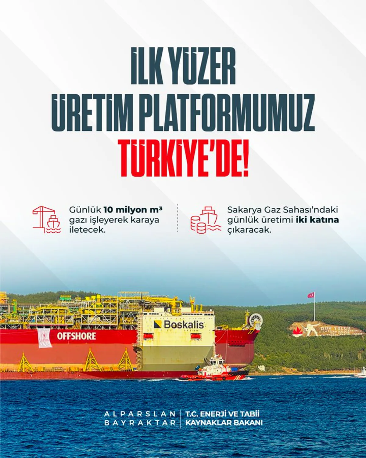 Yeni Yüzer Üretim Platformu Çanakkale'ye Ulaştı Yeni Yüzer Üretim Platformu Çanakkale'ye Ulaştı