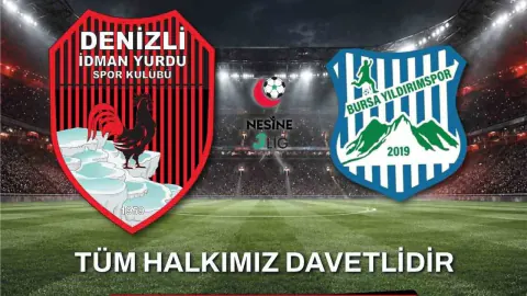 Denizli İdman Yurdu Bursa Yıldırımspor maçında tribünleri açtı: Biletler ücretsiz