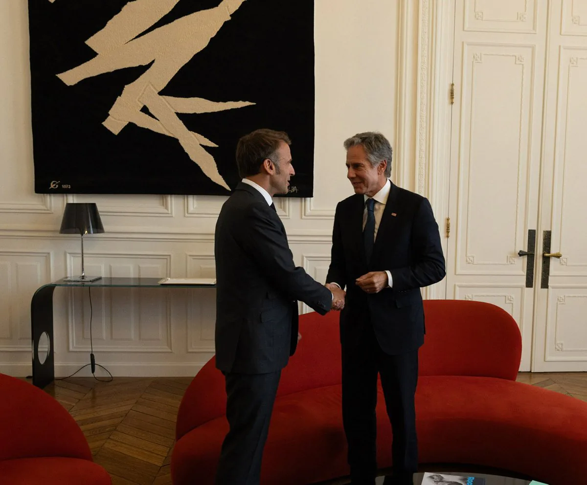 ABD Dışişleri Bakanı Blinken, Fransa Cumhurbaşkanı Macron ile Görüştü ABD Dışişleri Bakanı Blinken, Fransa Cumhurbaşkanı Macron ile Görüştü