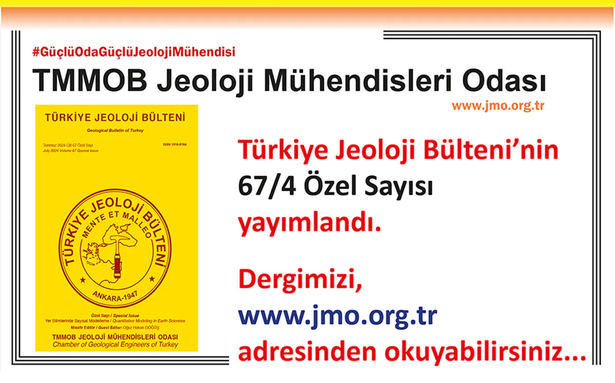 "Türkiye Jeoloji Bülteni"nin Özel Sayısı Okurlarıyla Buluştu "Türkiye Jeoloji Bülteni"nin Özel Sayısı Okurlarıyla Buluştu