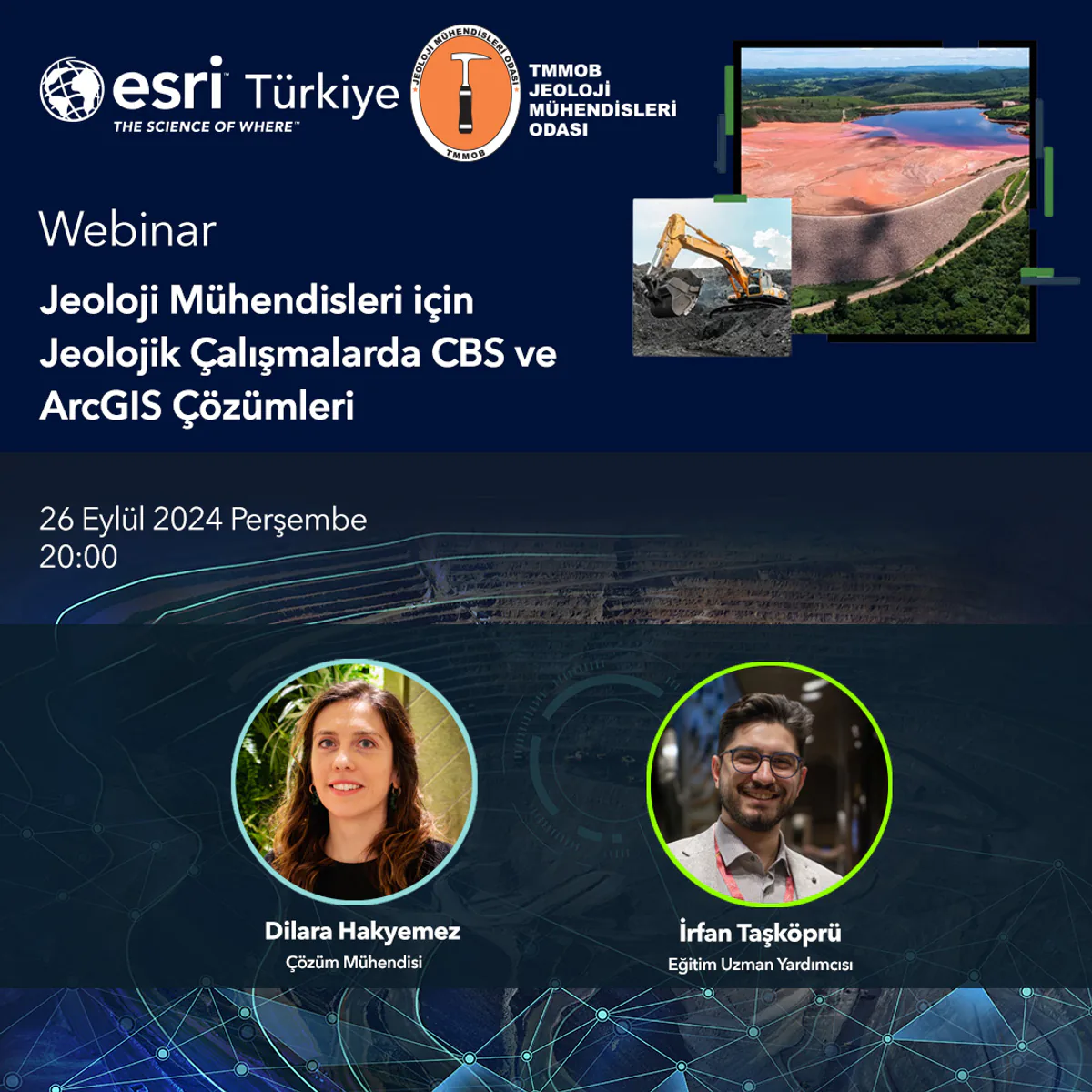 TMMOB Jeoloji Mühendisleri Odası, Esri Türkiye iş birliğiyle "Jeoloji Mühendisleri için Jeolojik Çalışmalarda CBS ve ArcGIS Çözümleri" webinarı düzenliyor TMMOB Jeoloji Mühendisleri Odası, Esri Türkiye iş birliğiyle "Jeoloji Mühendisleri için Jeolojik Çalışmalarda CBS ve ArcGIS Çözümleri" webinarı düzenliyor