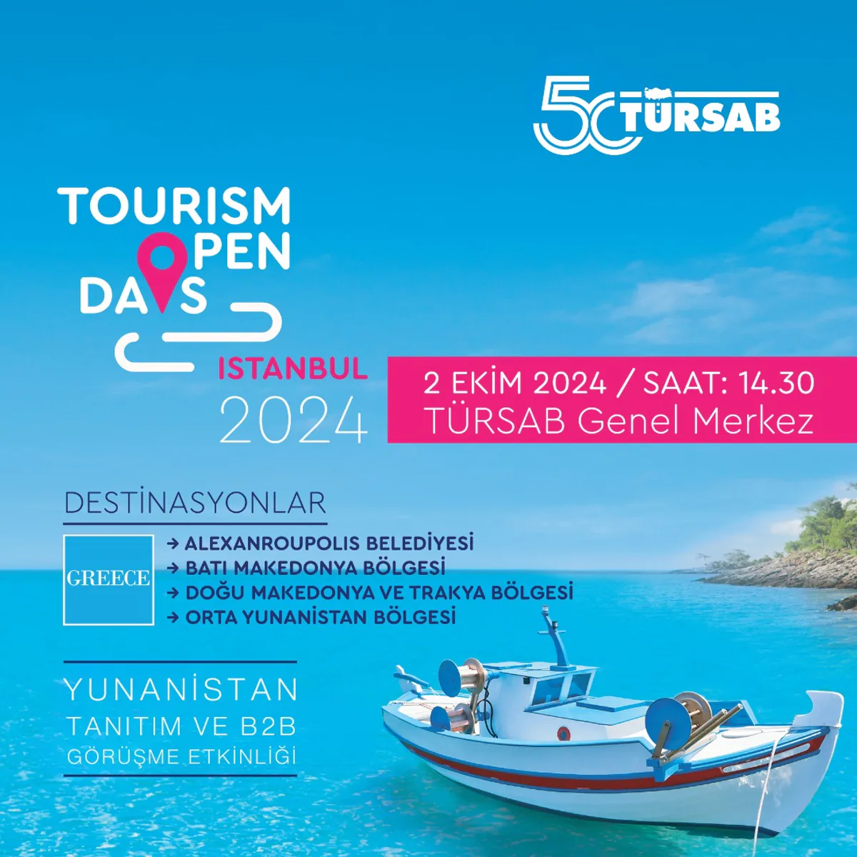 Yunanistan Destinasyonları İçin Tanıtım Etkinliği Düzenleniyor Yunanistan Destinasyonları İçin Tanıtım Etkinliği Düzenleniyor
