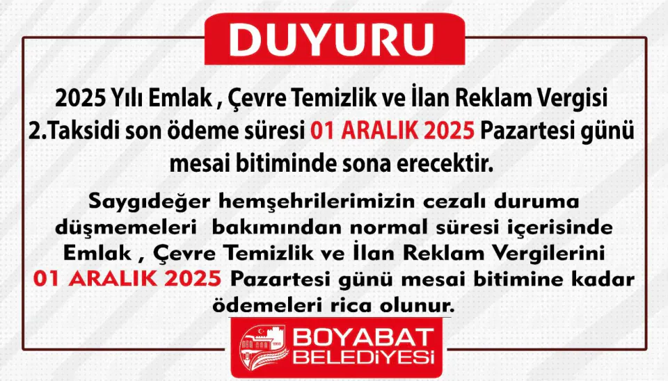 Sivas, Tokat ve Siirt'te Emlak Vergisi Alarmı: Temmuz Süreçleri Başladı görseli