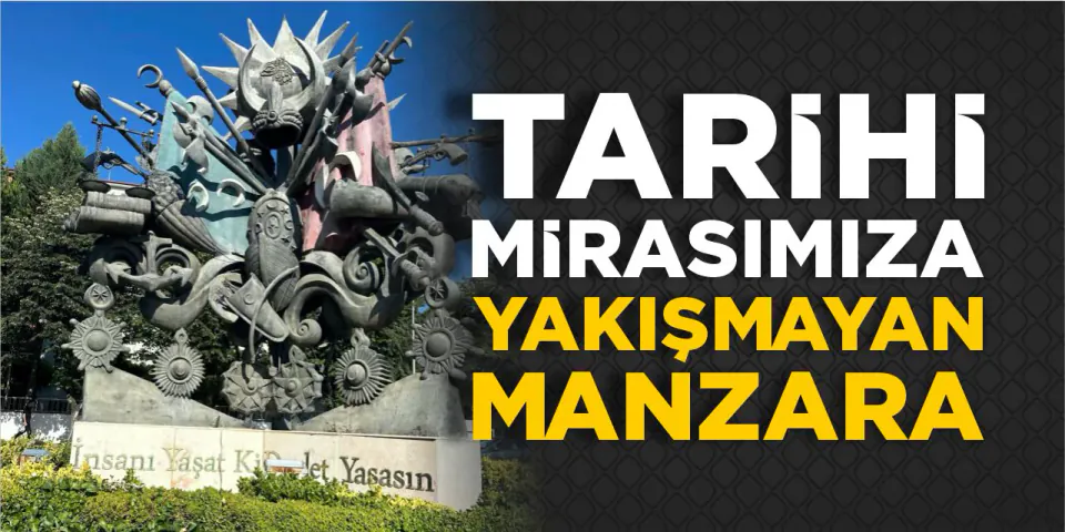 Bilecik'teki Osmanlı Arması Anıtı'nın bakımsızlığı tepki topluyor görseli