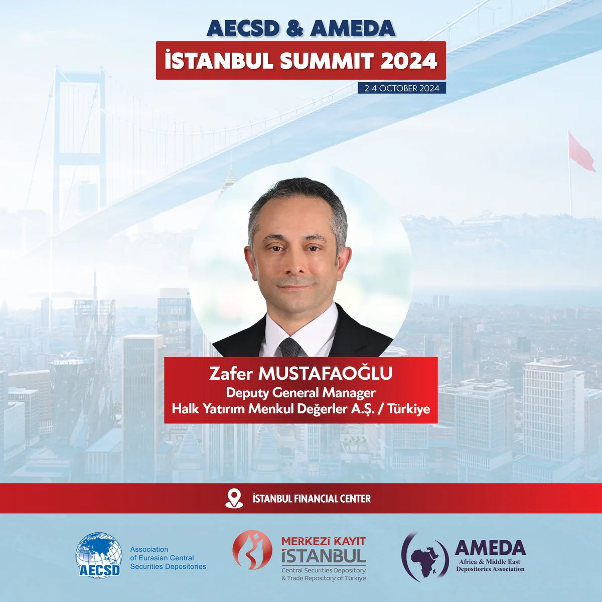 Halk Yatırım Menkul Değerler A.Ş. Genel Müdür Yardımcısı Zafer Mustafaoğlu 2024 İstanbul Zirvesi'nde Konuşacak Halk Yatırım Menkul Değerler A.Ş. Genel Müdür Yardımcısı Zafer Mustafaoğlu 2024 İstanbul Zirvesi'nde Konuşacak