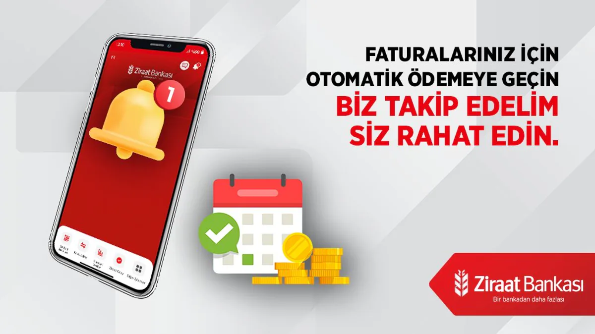 Ziraat Bankası, Müşterilerine Fatura Ödeme Kolaylığı Sunuyor Ziraat Bankası, Müşterilerine Fatura Ödeme Kolaylığı Sunuyor