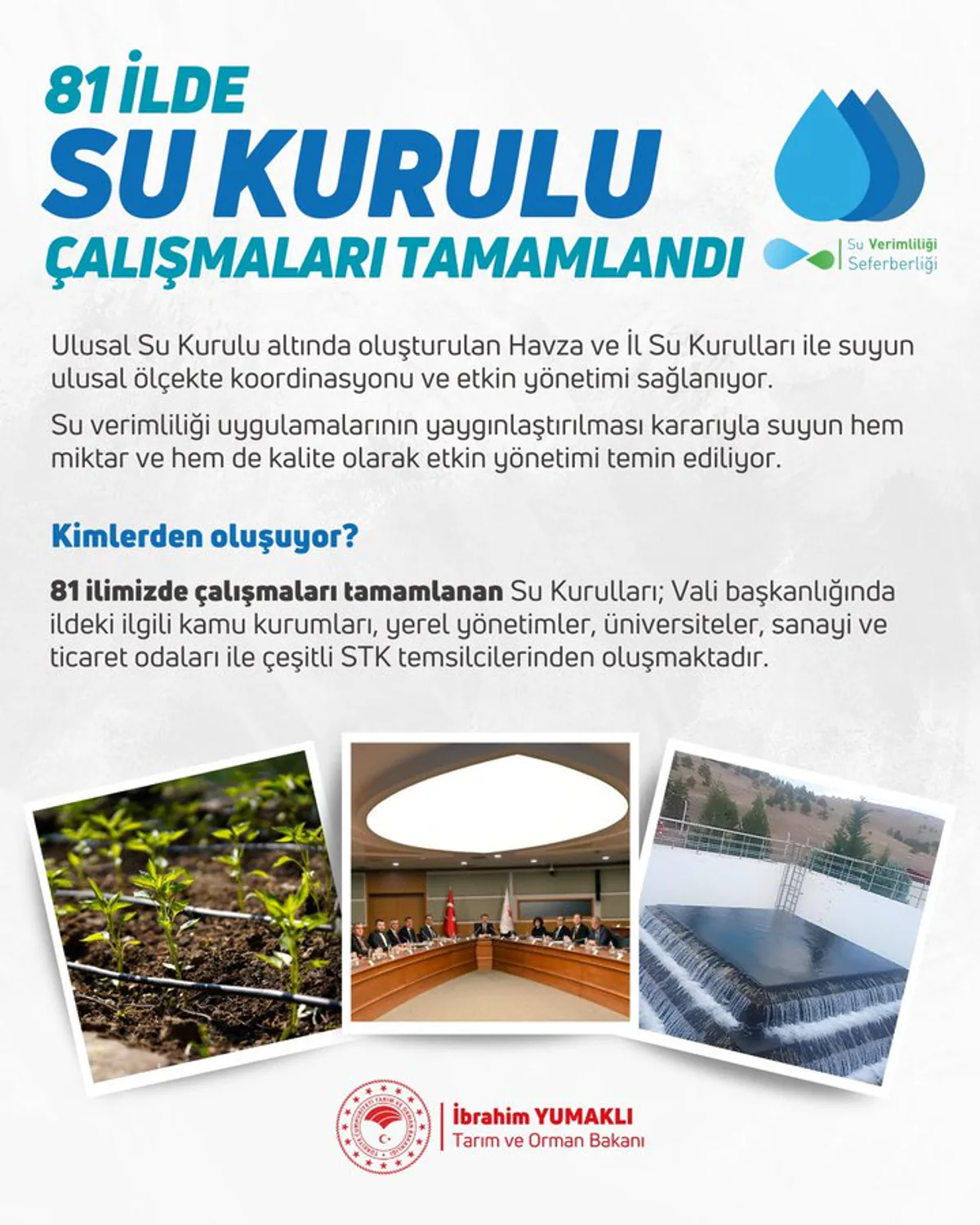 Su Verimliliği Seferberliği Kapsamında Su Kurulları Kuruldu Su Verimliliği Seferberliği Kapsamında Su Kurulları Kuruldu