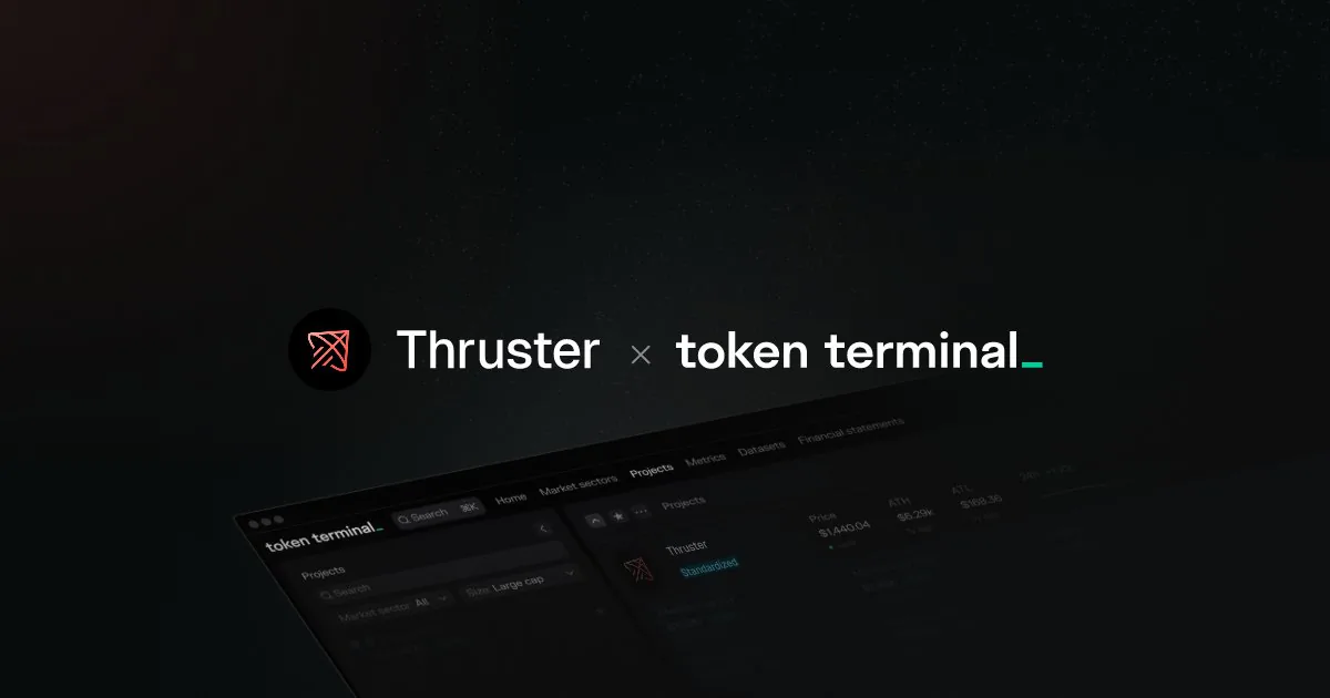 Thruster, Token Terminal ile Veri Ortaklığına Girdi Thruster, Token Terminal ile Veri Ortaklığına Girdi