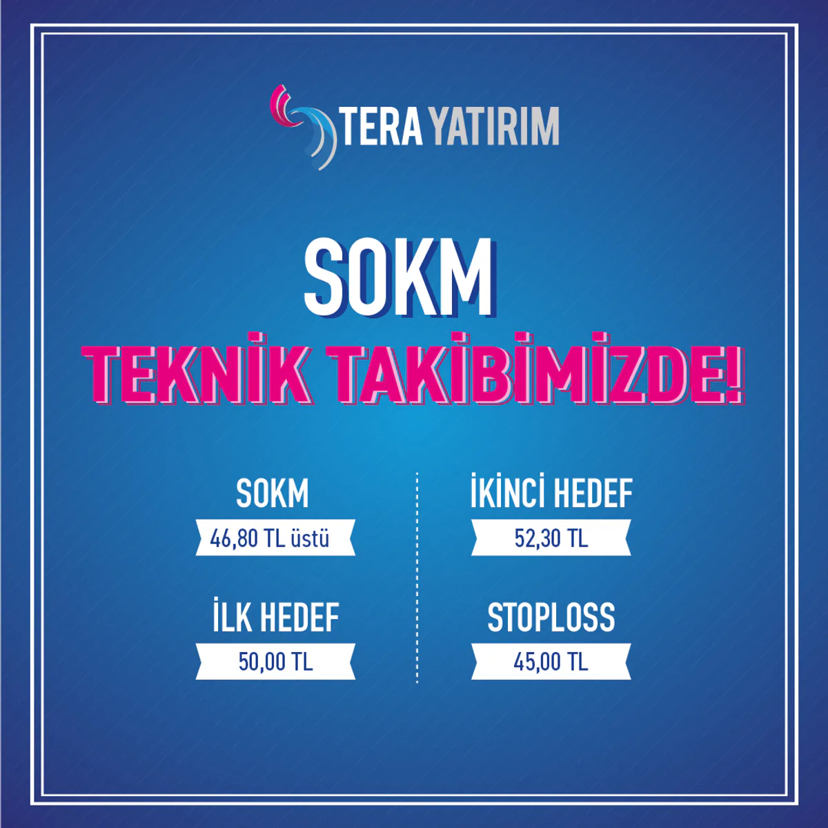 SOKM Hisse Senedi İçin Teknik Takip Açıklandı SOKM Hisse Senedi İçin Teknik Takip Açıklandı