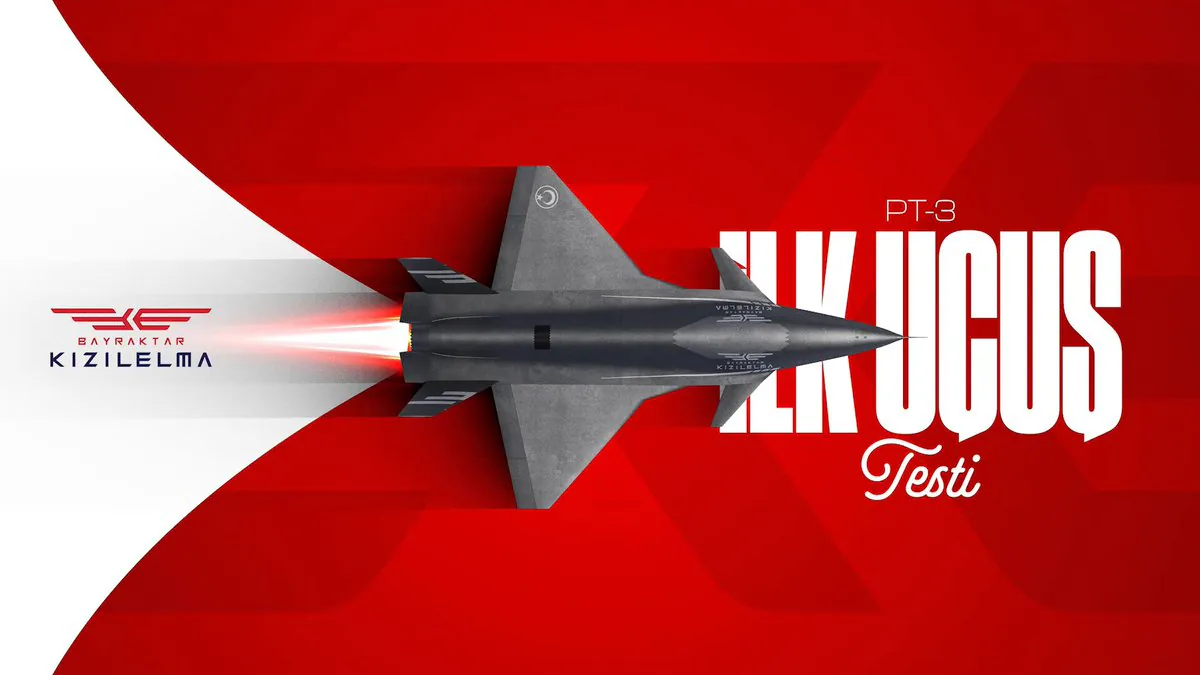 Bayraktar Kızılelma PT-3'ün İlk Uçuş Testi Gerçekleşti Bayraktar Kızılelma PT-3'ün İlk Uçuş Testi Gerçekleşti