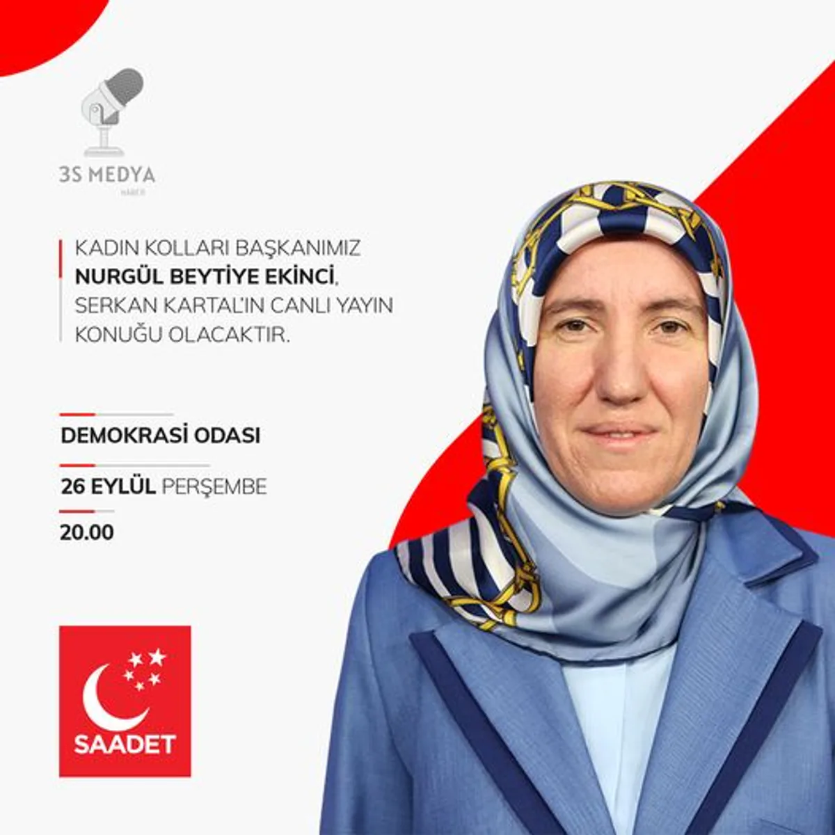 Kadın Kolları Başkanı Canlı Yayında Kadın Kolları Başkanı Canlı Yayında