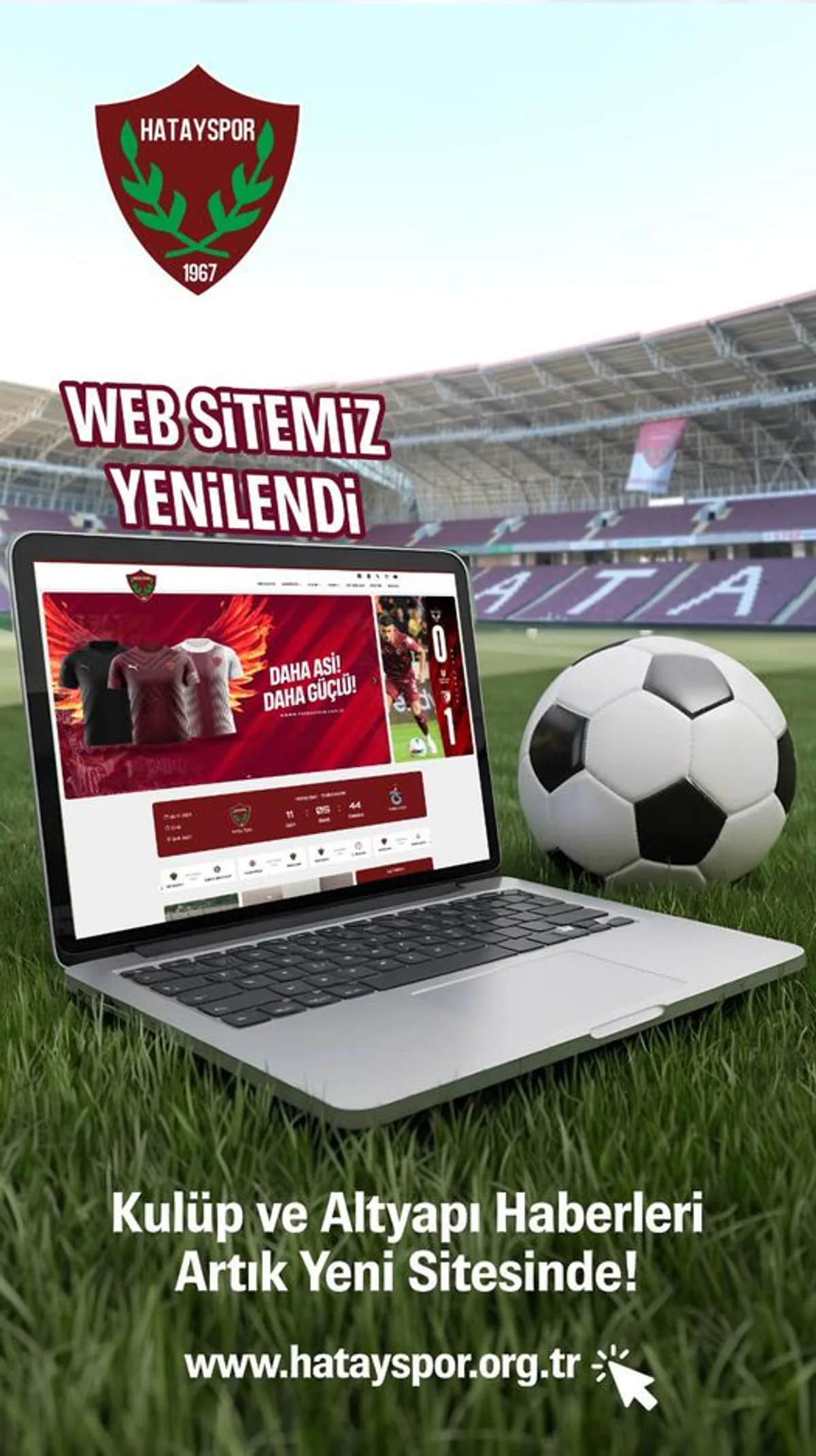 Hatayspor'un Web Sitesi Yenilendi Hatayspor'un Web Sitesi Yenilendi