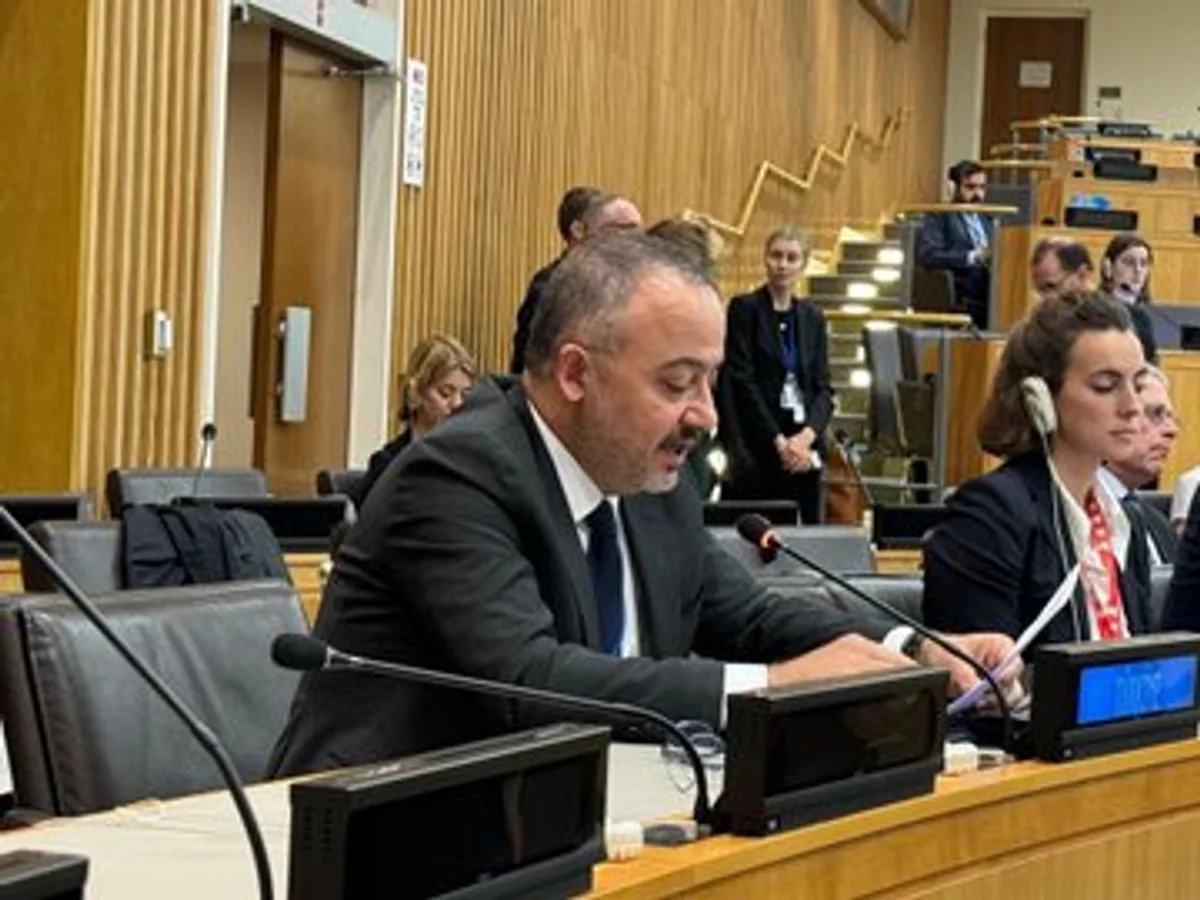 Bakan Yardımcısı Nuh Yılmaz, BM Genel Kurulu'nda Filistinli Mülteciler İçin Toplantıya Katıldı Bakan Yardımcısı Nuh Yılmaz, BM Genel Kurulu'nda Filistinli Mülteciler İçin Toplantıya Katıldı