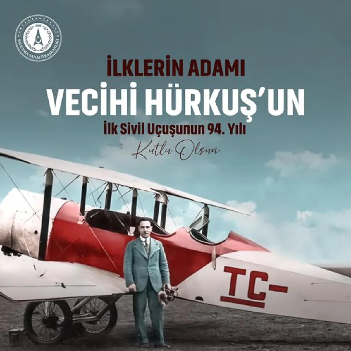 Vecihi Hürkuş'un İlk Sivil Uçuşu Vecihi Hürkuş'un İlk Sivil Uçuşu