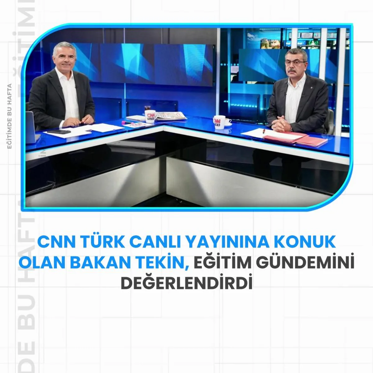 Bakan Tekin ile İstişare Toplantısı Bakan Tekin ile İstişare Toplantısı
