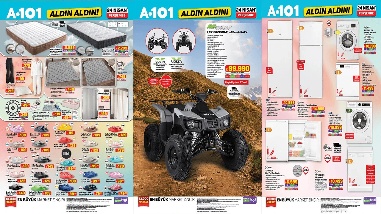 A101 16 Temmuz 2026 Kataloğu: Elektrikli Araç ve Ev Gereçleri Geliyor A101 16 Temmuz 2026 Kataloğu: Elektrikli Araç ve Ev Gereçleri Geliyor