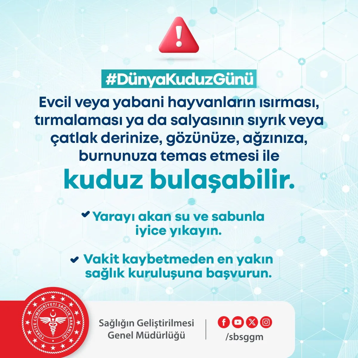 Kuduz Riskine Dikkat! Kuduz Riskine Dikkat!