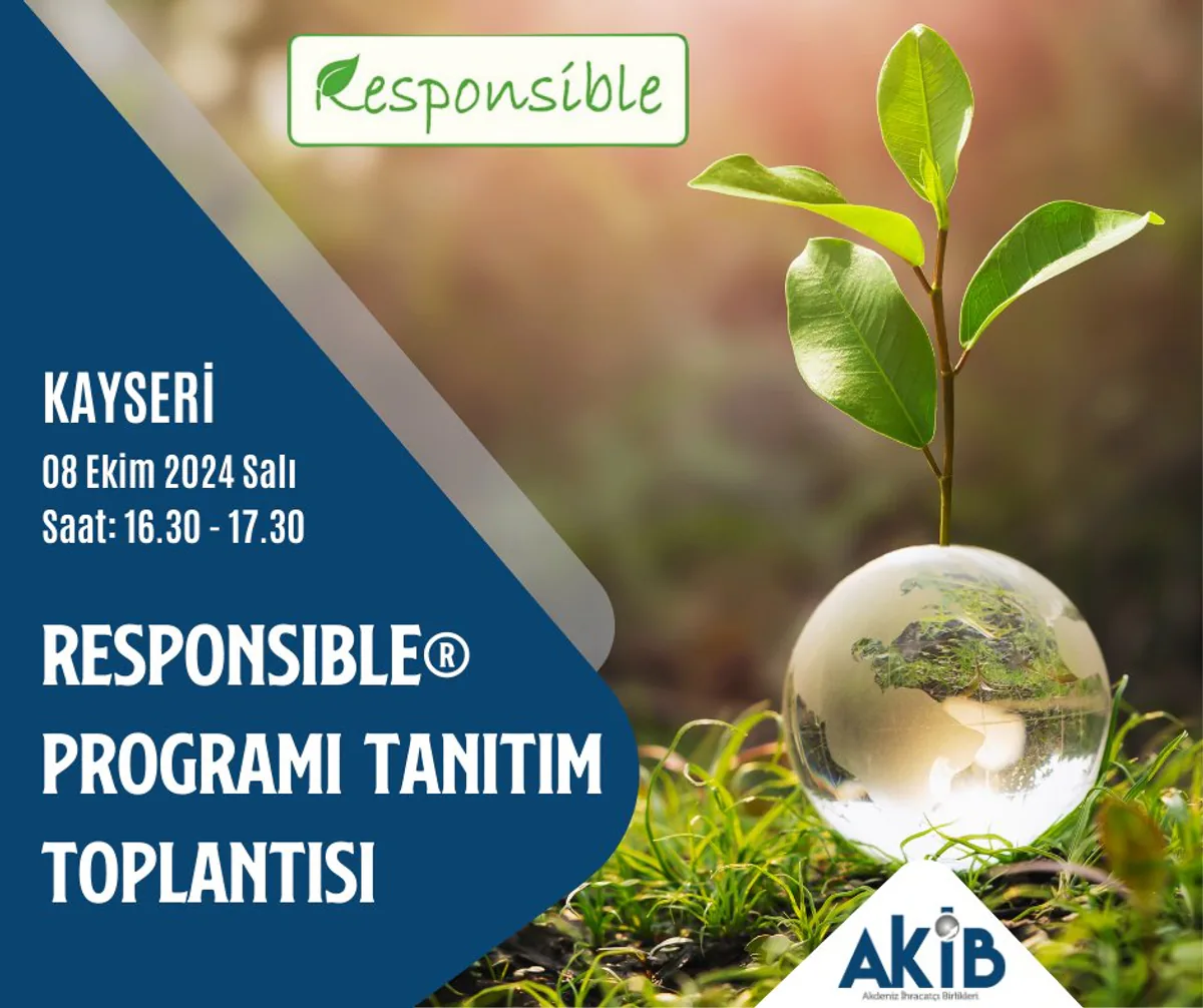 Ticaret Bakanlığı, Avrupa Yeşil Mutabakatı için Responsible Programı başlattı Ticaret Bakanlığı, Avrupa Yeşil Mutabakatı için Responsible Programı başlattı