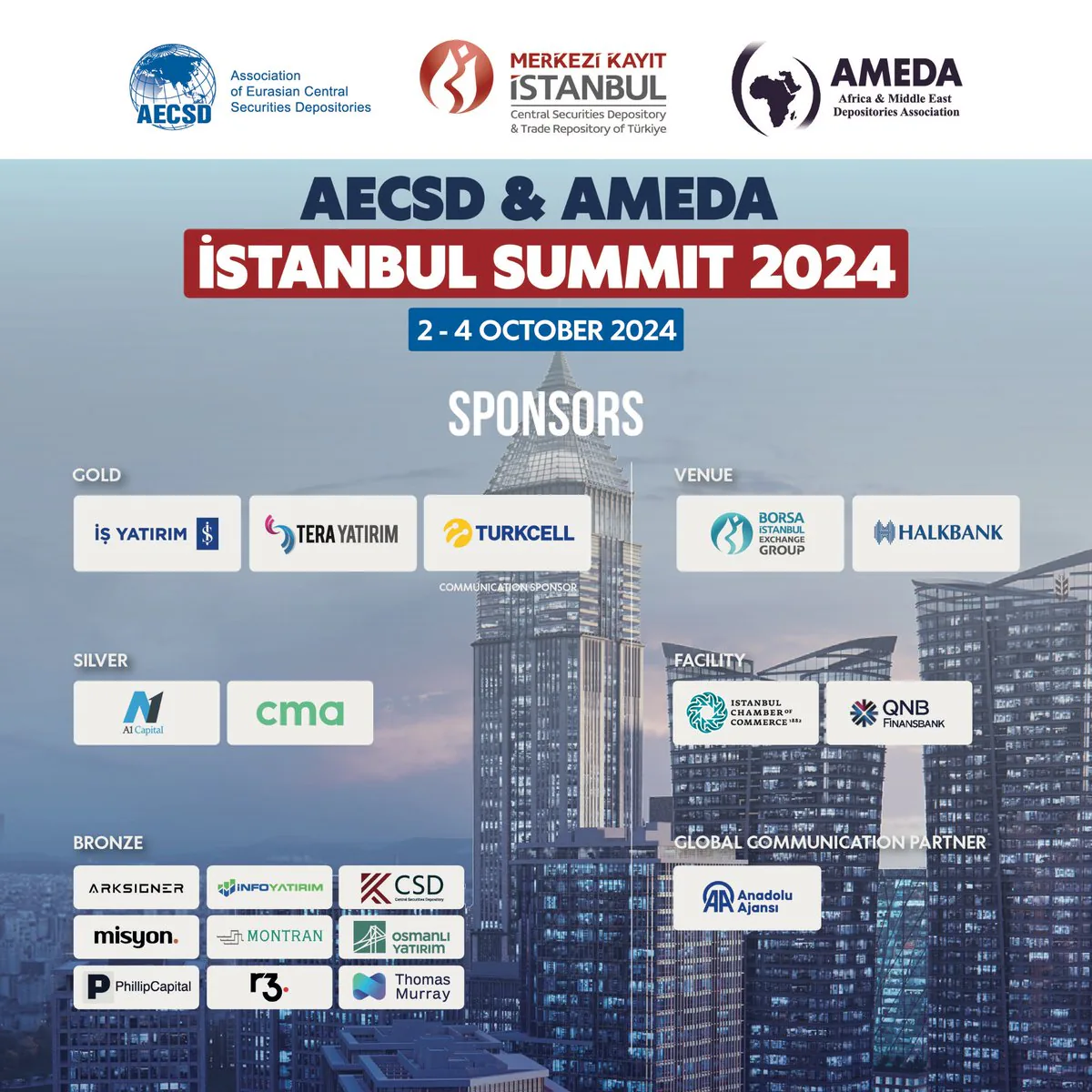 2024 İstanbul Zirvesi'ne Destek Veren Sponsorlara Teşekkür 2024 İstanbul Zirvesi'ne Destek Veren Sponsorlara Teşekkür