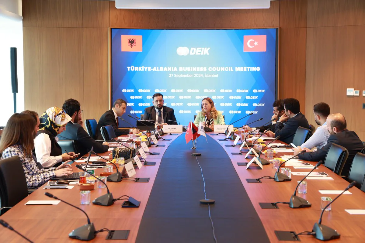 Türkiye-Arnavutluk İş Konseyi, Yatırım ve İş Birliği Fırsatları Hakkında Toplantı Gerçekleştirdi Türkiye-Arnavutluk İş Konseyi, Yatırım ve İş Birliği Fırsatları Hakkında Toplantı Gerçekleştirdi