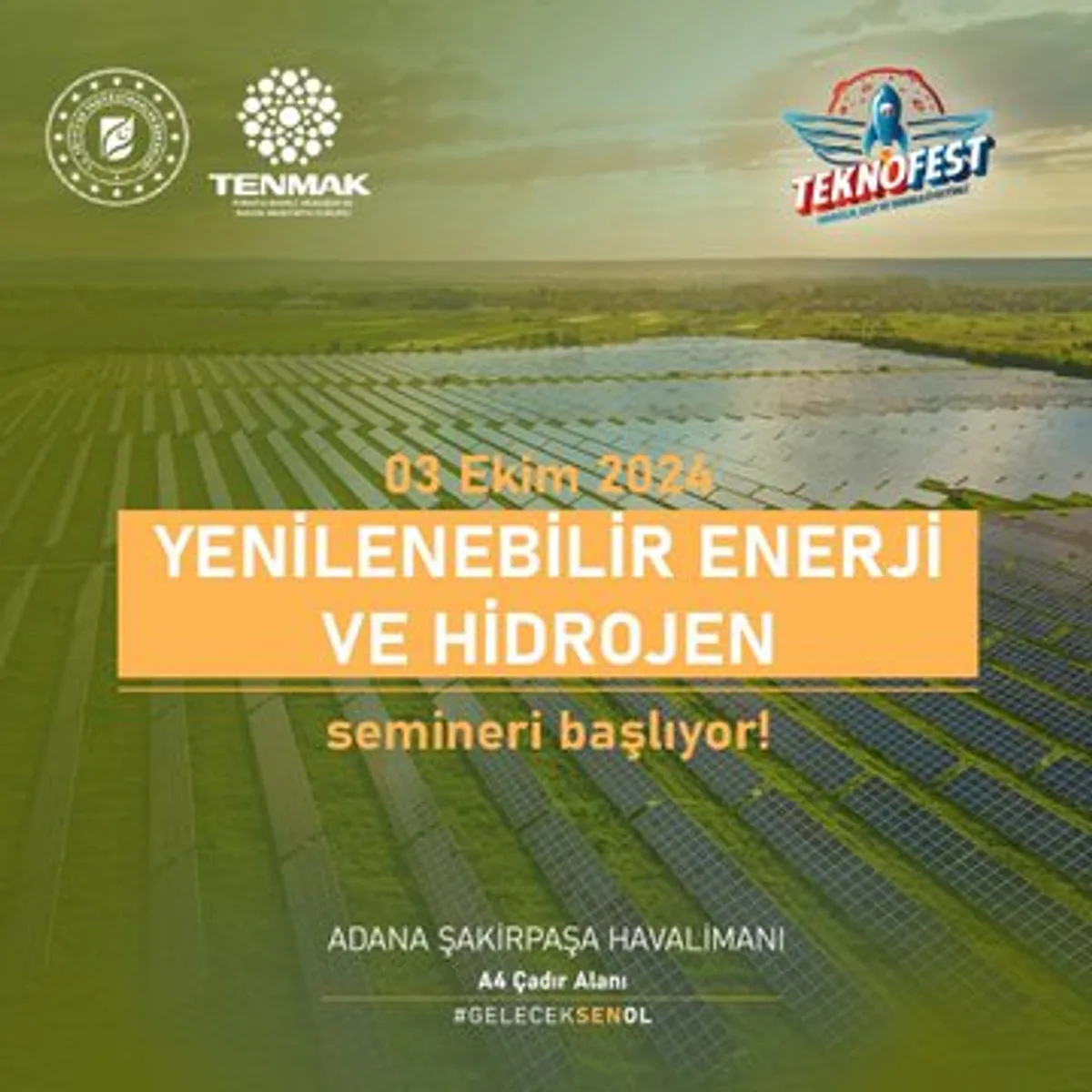 TENMAK Teknofest’te Enerji Seminerleri Düzenleyecek TENMAK Teknofest’te Enerji Seminerleri Düzenleyecek